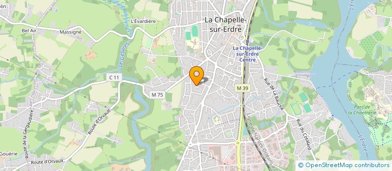 localisation de l'entreprise FRETY 1  LA CHAPELLE-SUR-ERDRE