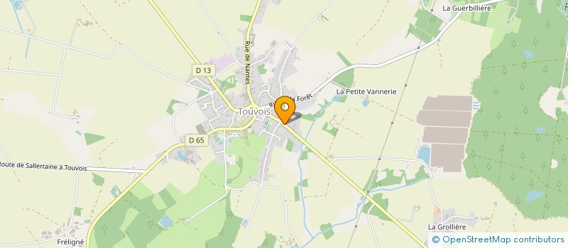 localisation de l'entreprise FREUCHET ANTHONY ET SEVERINE  TOUVOIS