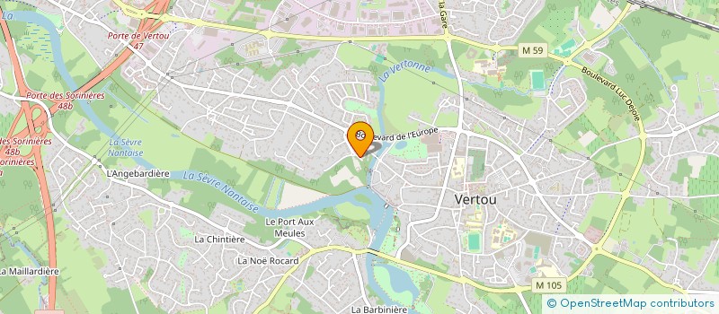 localisation de l'entreprise FREUCHET ELISE  VERTOU