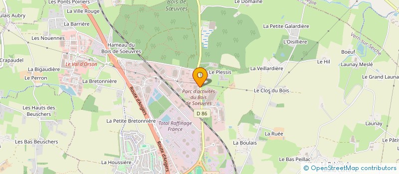 localisation de l'entreprise FREUDJACK  VERN-SUR-SEICHE