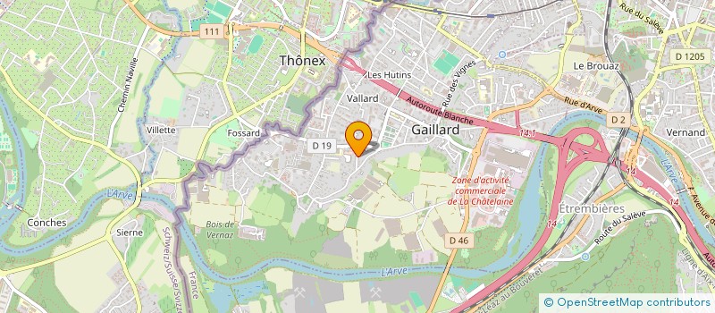 localisation de l'entreprise FREUDON à GAILLARD