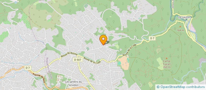 localisation de l'entreprise FREVAEL à ROQUEFORT-LES-PINS
