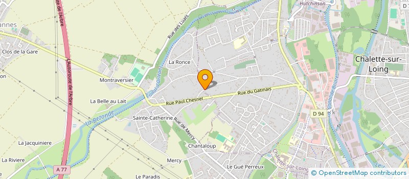 localisation de l'entreprise FREVAL HOLDING à CHALETTE-SUR-LOING
