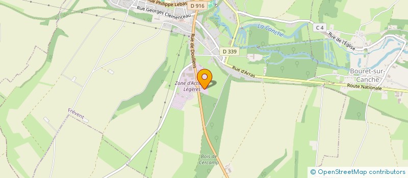 localisation de l'entreprise FREVENT SIEGES  FREVENT