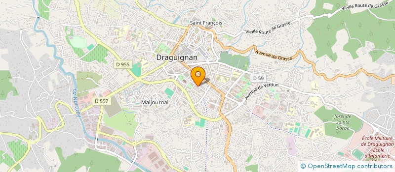 localisation de l'entreprise FREVER à DRAGUIGNAN