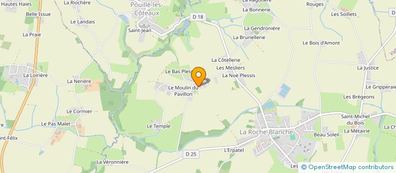 localisation de l'entreprise FREVI  LA ROCHE-BLANCHE