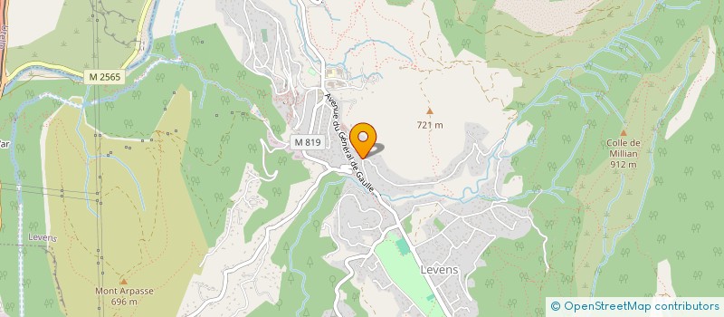 localisation de l'entreprise FREVIR  LEVENS