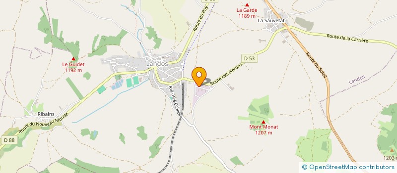 localisation de l'entreprise FREVOL ESCALIERS  LANDOS