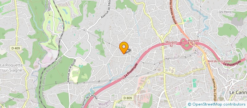 localisation de l'entreprise FREXAV 06 à MOUGINS