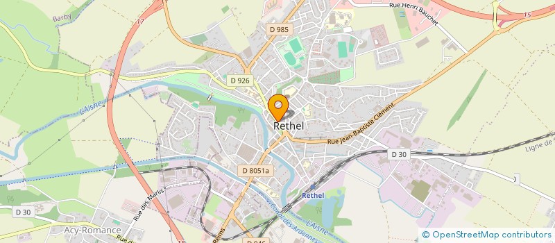 localisation de l'entreprise FREY CYRIL  RETHEL