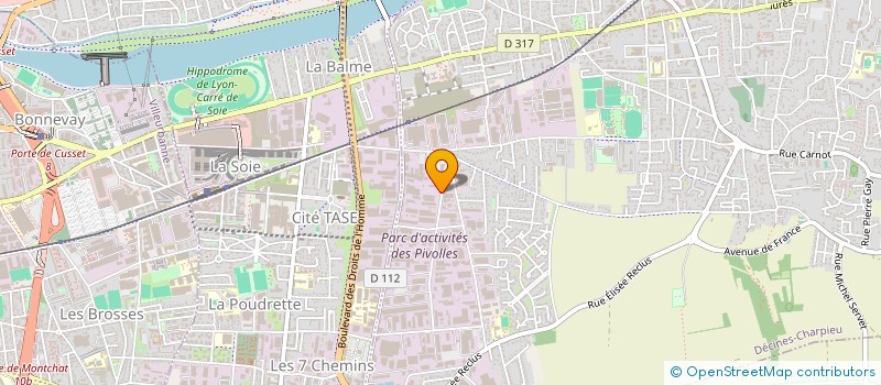 localisation de l'entreprise FREY HORIZON INVEST  DECINES-CHARPIEU