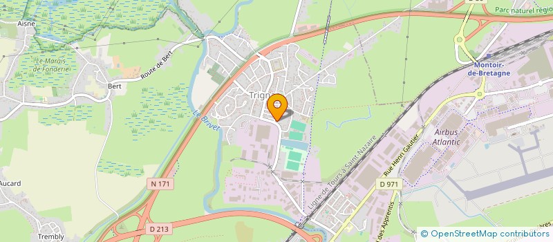 localisation de l'entreprise FREYA  TRIGNAC