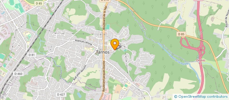 localisation de l'entreprise FREYA à TARNOS