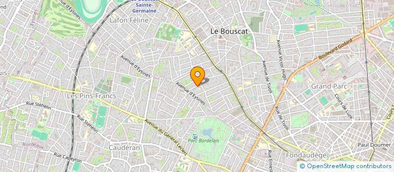 localisation de l'entreprise FREYA-INVEST  LE BOUSCAT