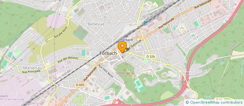 localisation de l'entreprise FREYTAG FORBACH  FORBACH