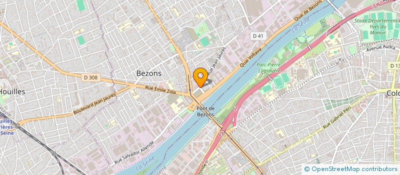 localisation de l'entreprise FREZAN S A R L à BEZONS