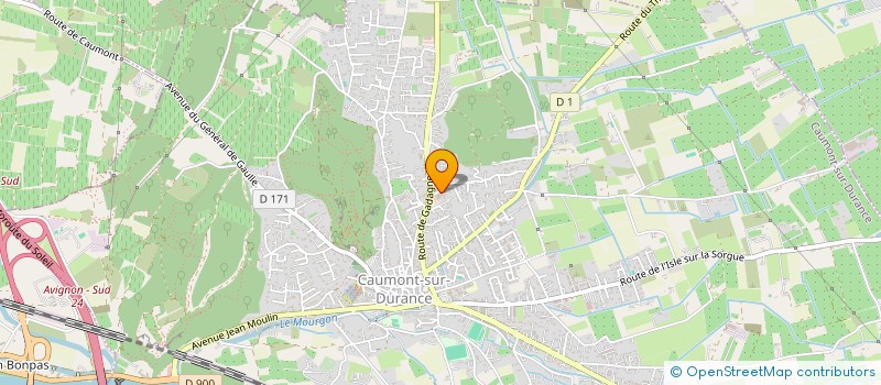 localisation de l'entreprise FRG IMMO  CAUMONT-SUR-DURANCE