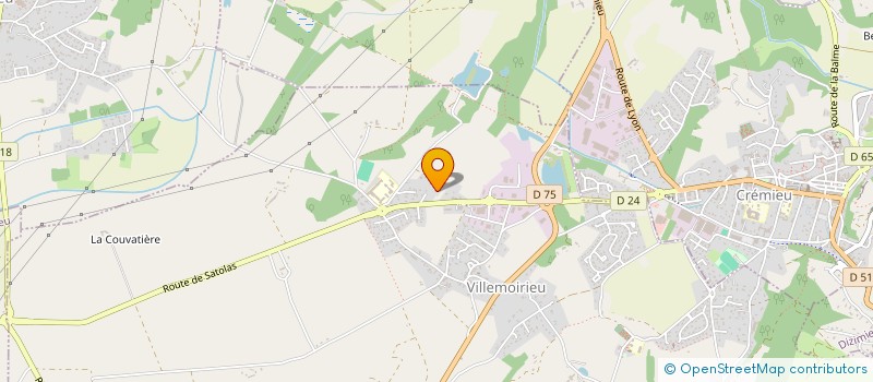 localisation de l'entreprise FRG INVEST  VILLEMOIRIEU