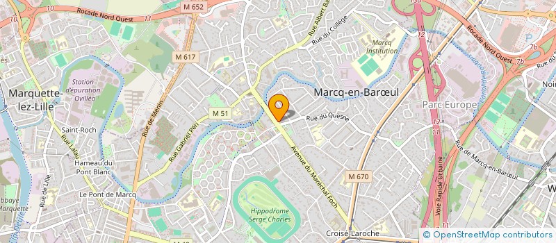localisation de l'entreprise FRH CONSEIL à MARCQ-EN-BARŒUL