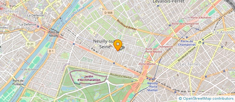 localisation de l'entreprise FRH INVEST à NEUILLY-SUR-SEINE