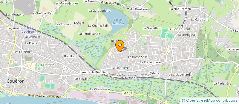 localisation de l'entreprise FRIAND à COUERON