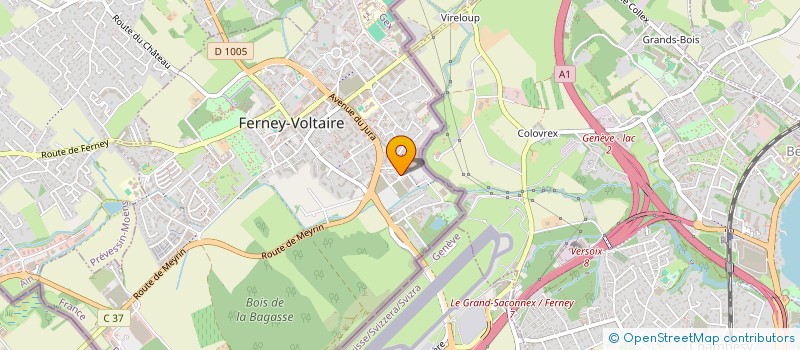 localisation de l'entreprise FRIASS PIZZA à FERNEY-VOLTAIRE