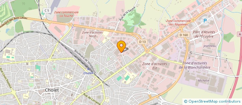localisation de l'entreprise FRIATEC à CHOLET