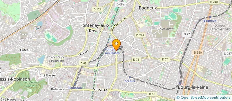 localisation de l'entreprise FRIBA IMMO à FONTENAY-AUX-ROSES