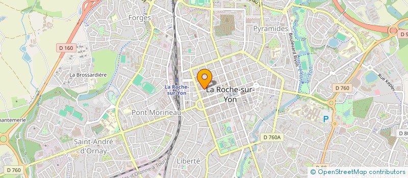 localisation de l'entreprise FRIBA INVEST à LA ROCHE-SUR-YON