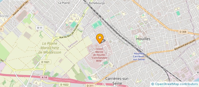 localisation de l'entreprise FRIBI  CARRIERES-SUR-SEINE