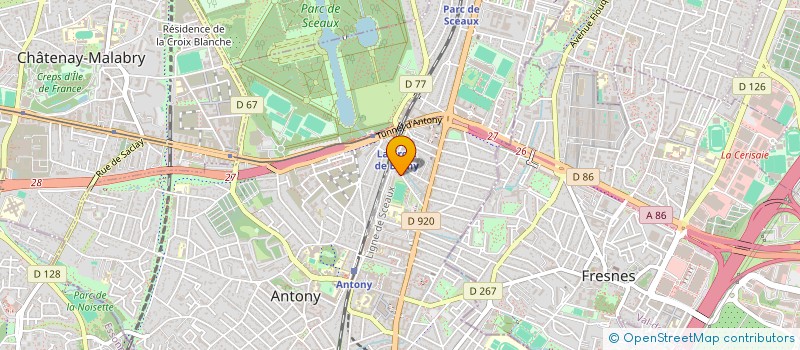 localisation de l'entreprise FRIBS à ANTONY
