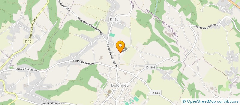 localisation de l'entreprise FRICAVI  DOLOMIEU