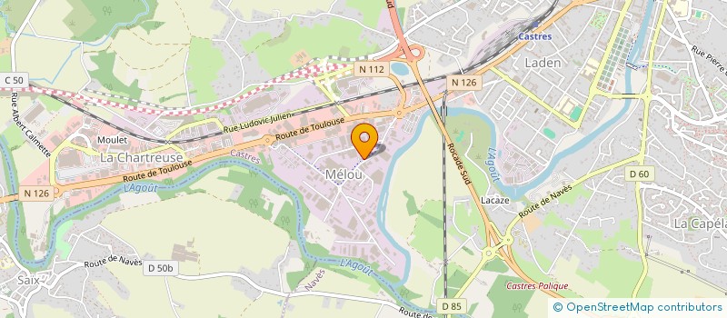 localisation de l'entreprise FRICEM à CASTRES