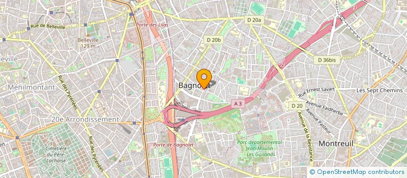 localisation de l'entreprise FRICHTI BASTRINGUE à BAGNOLET