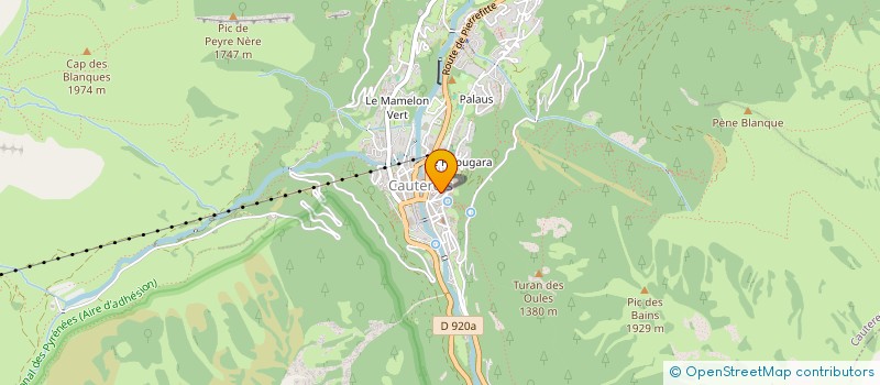 localisation de l'entreprise FRICK & CORMEL  CAUTERETS