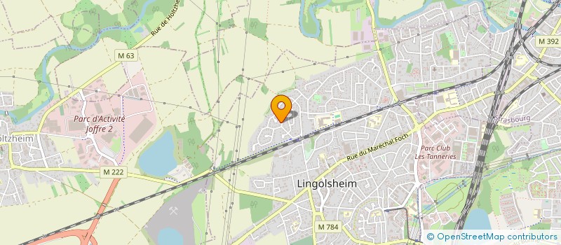localisation de l'entreprise FRICKER INVESTISSEMENTS  LINGOLSHEIM