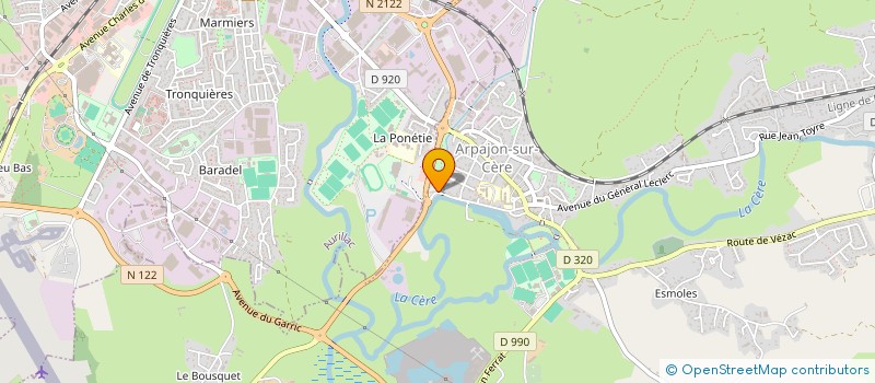 localisation de l'entreprise FRICO  ARPAJON-SUR-CERE