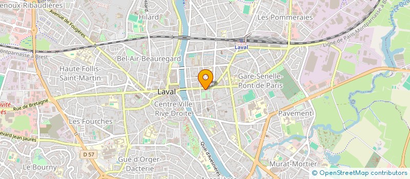 localisation de l'entreprise FRICO CREATION à LAVAL