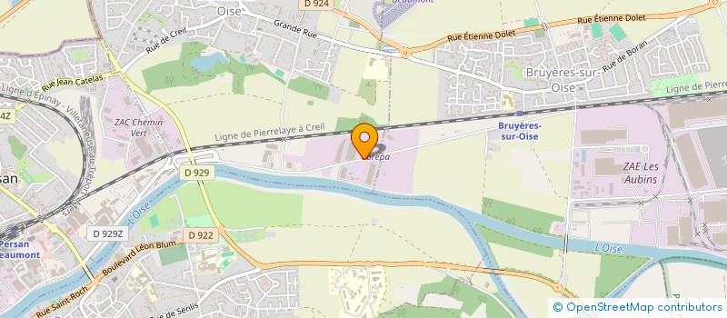 localisation de l'entreprise FRICOM RECYCLING à BERNES-SUR-OISE