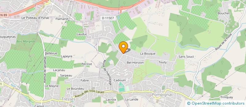 localisation de l'entreprise FRIDAY BLEU INVEST  POMPIGNAC