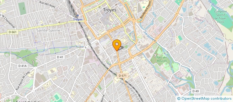 localisation de l'entreprise FRIDEL IMMOBILIER à TROYES