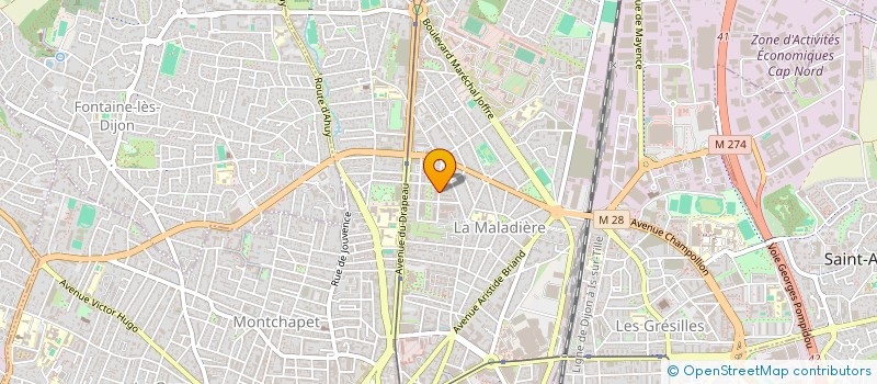 localisation de l'entreprise FRIDGE à DIJON