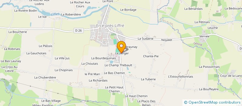 localisation de l'entreprise FRIED MACONNERIE  ERCE-PRES-LIFFRE