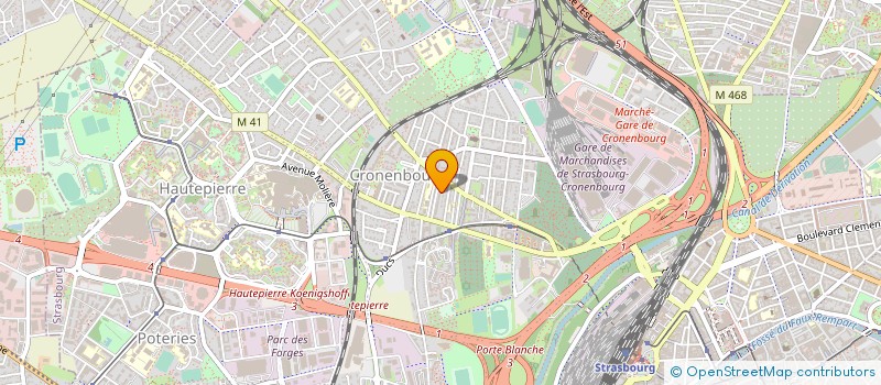 localisation de l'entreprise FRIEDERICH MARTINE ET ROBERT à STRASBOURG