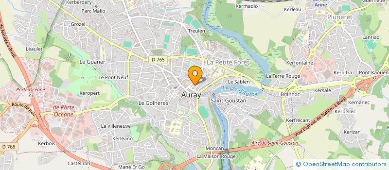 localisation de l'entreprise FRIENDLY FRENCHY à AURAY