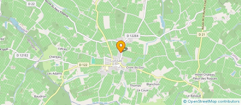 localisation de l'entreprise FRIENDS  LUSSAC