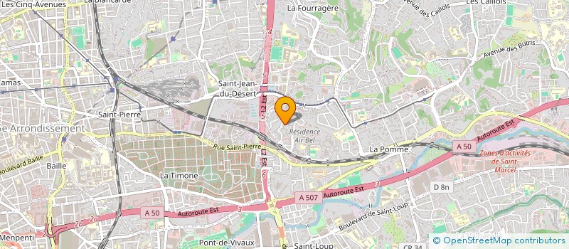 localisation de l'entreprise FRIGA-TRANSPORT à MARSEILLE 11EME