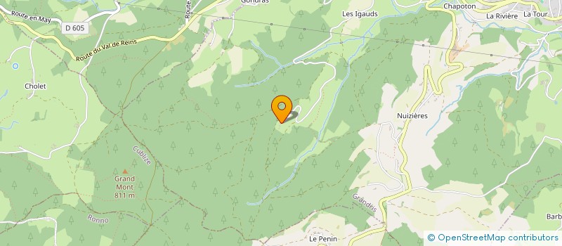 localisation de l'entreprise FRIGALET ENERGIE  GRANDRIS