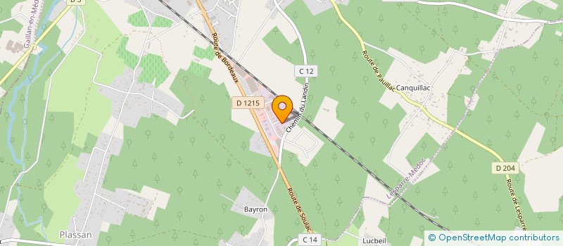 localisation de l'entreprise FRIGELEC  LESPARRE-MEDOC