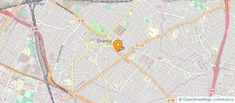 localisation de l'entreprise FRIGEO THERMIC  DRANCY